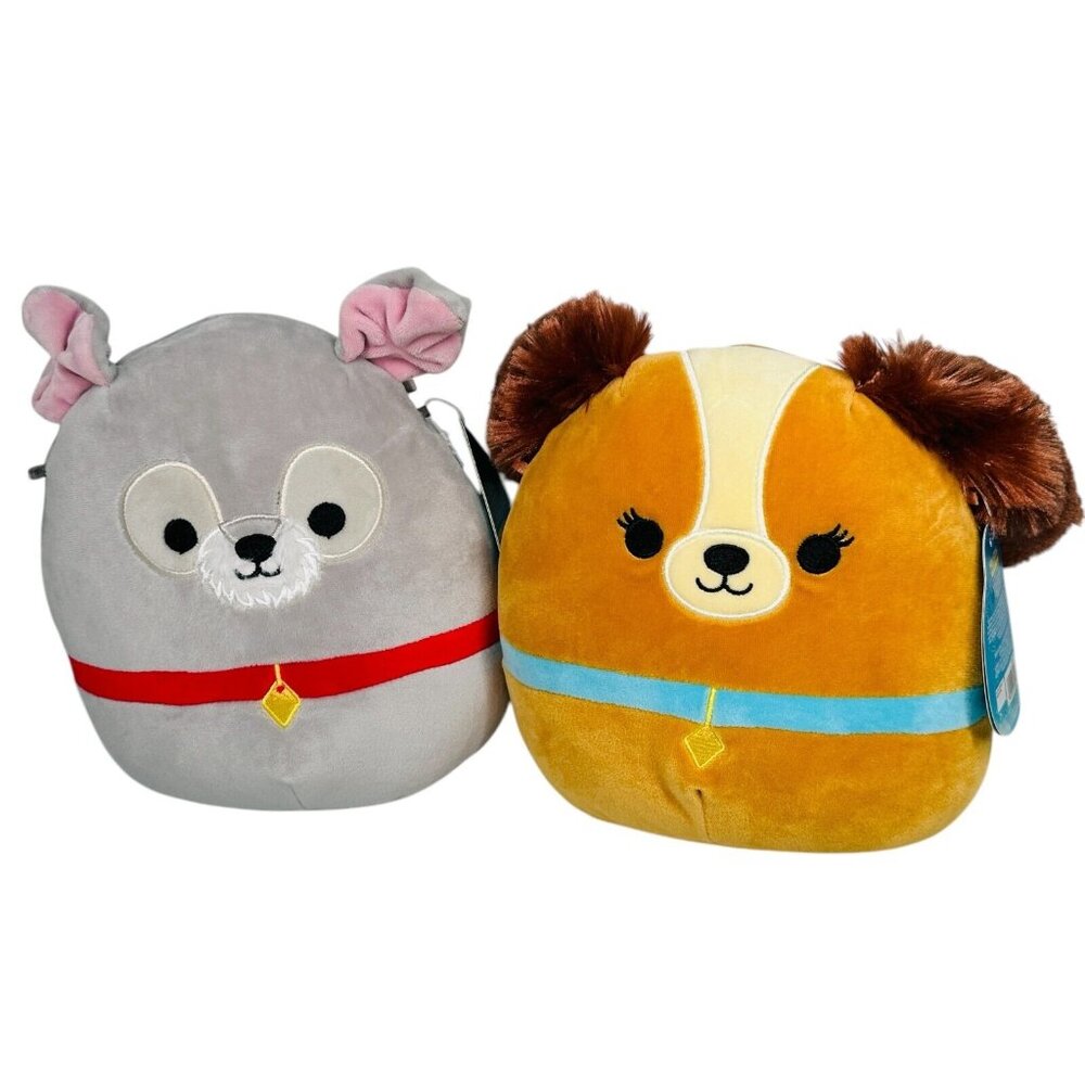 Squishmallows Disney Lady and The Tramp 9” Set of 2 NWT